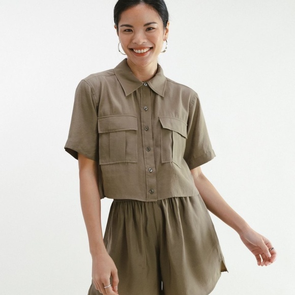 NWT: "Darling, Society" Playful Short Sleeve Top & Shorts Set. Size: Small - Picture 1 of 4